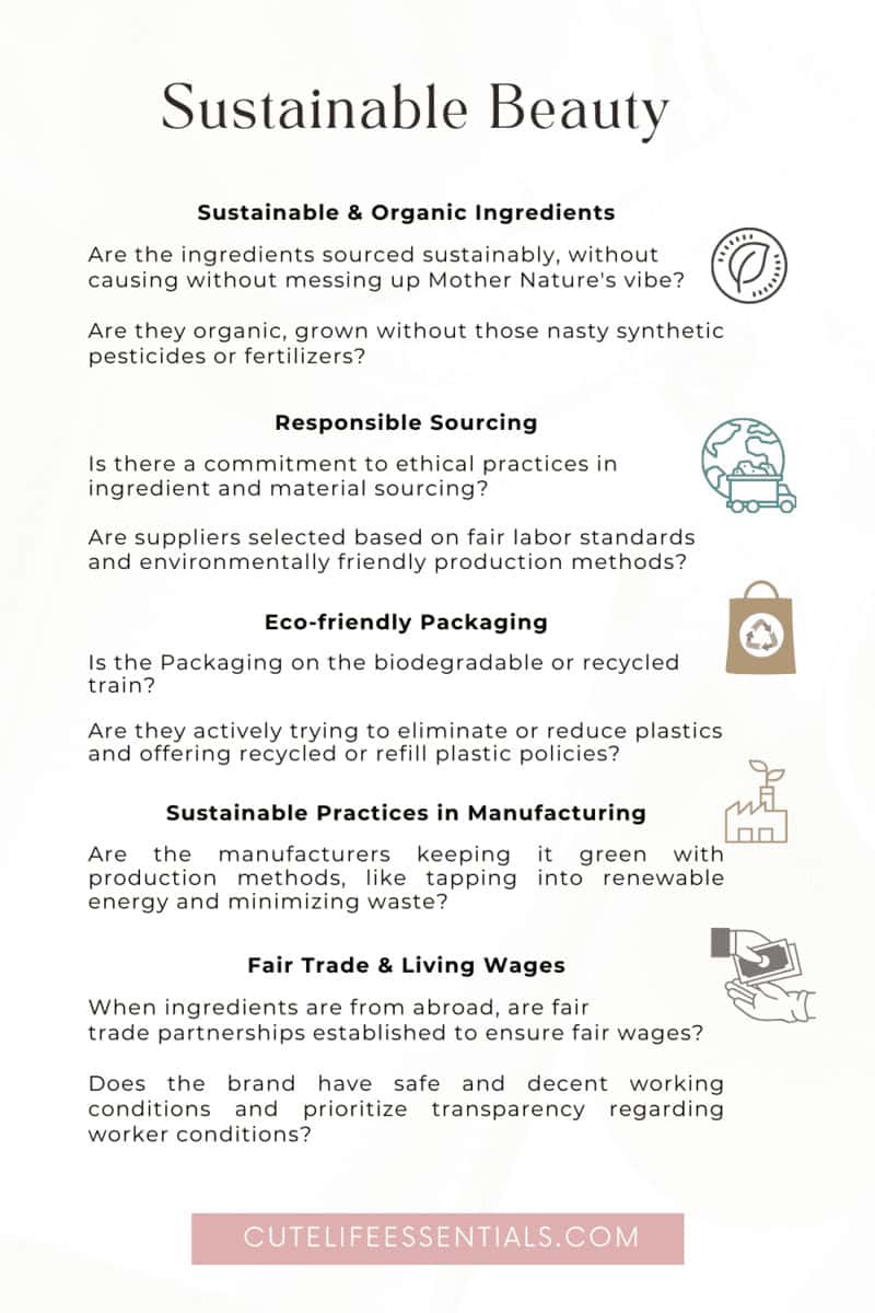 Sustainable beauty basics