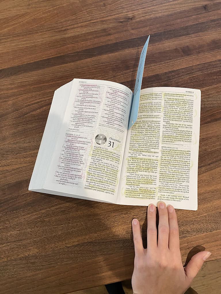 Highlighted bible verses